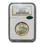 1937-D Oregon Trail Commemorative Half Dollar MS-67 NGC CAC
