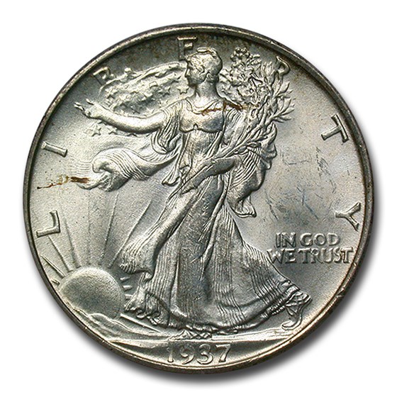 1937-D Walking Liberty Half Dollar MS-63 PCGS