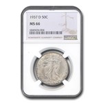 1937-D Walking Liberty Half Dollar MS-66 NGC