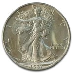1937-D Walking Liberty Half Dollar MS-66+ PCGS CAC
