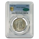 1937-D Walking Liberty Half Dollar MS-66+ PCGS CAC