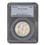1937-D Walking Liberty Half Dollar MS-66 PCGS