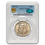 1937-D Walking Liberty Half Dollar MS-67 PCGS CAC