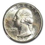 1937-D Washington Quarter MS-65 NGC