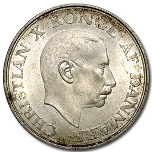 1937 Denmark 2 Kroner AU 1937 Denmark 2 Kroner AU