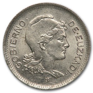 1937 Euzkadi Peseta AU 1937 Euzkadi Peseta AU