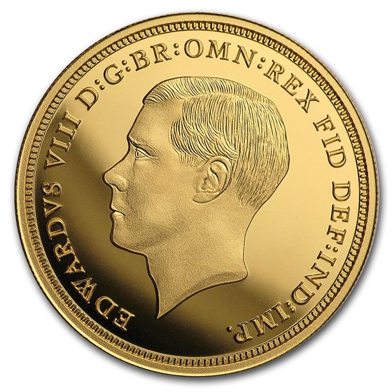 Buy 1937 Gold Proof Edward VIII Replica Sovereign APMEX