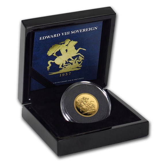 Buy 1937 Gold Proof Edward VIII Replica Sovereign APMEX