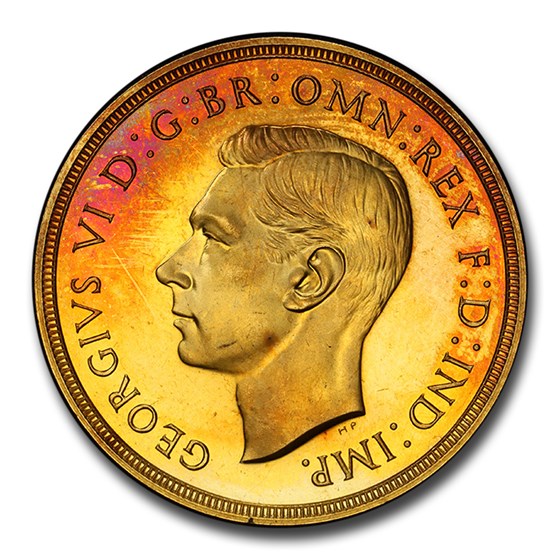 1937 Great Britain Gold Two Pounds Victoria PR-64 Cameo PCGS 1937 Great Britain Gold Two Pounds Victoria PR-64 Cameo PCGS