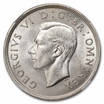 1937 Great Britain Silver Crown George VI Unc NGC