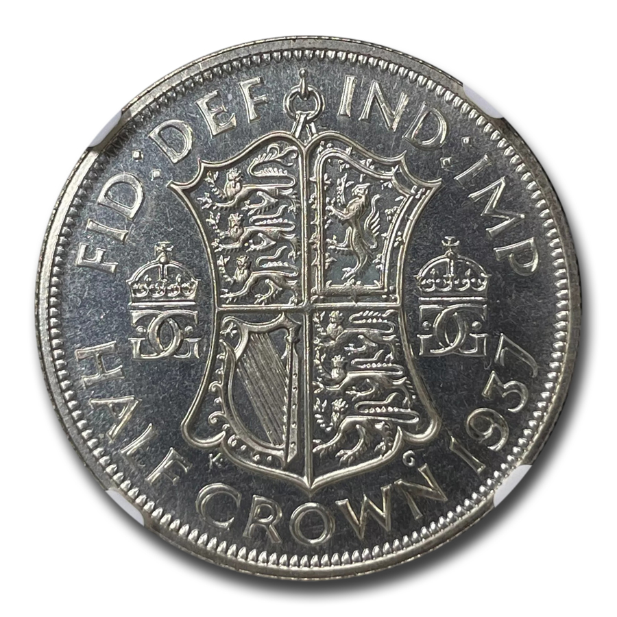 1937 Great Britain Silver Half Crown George VI PF-65 NGC