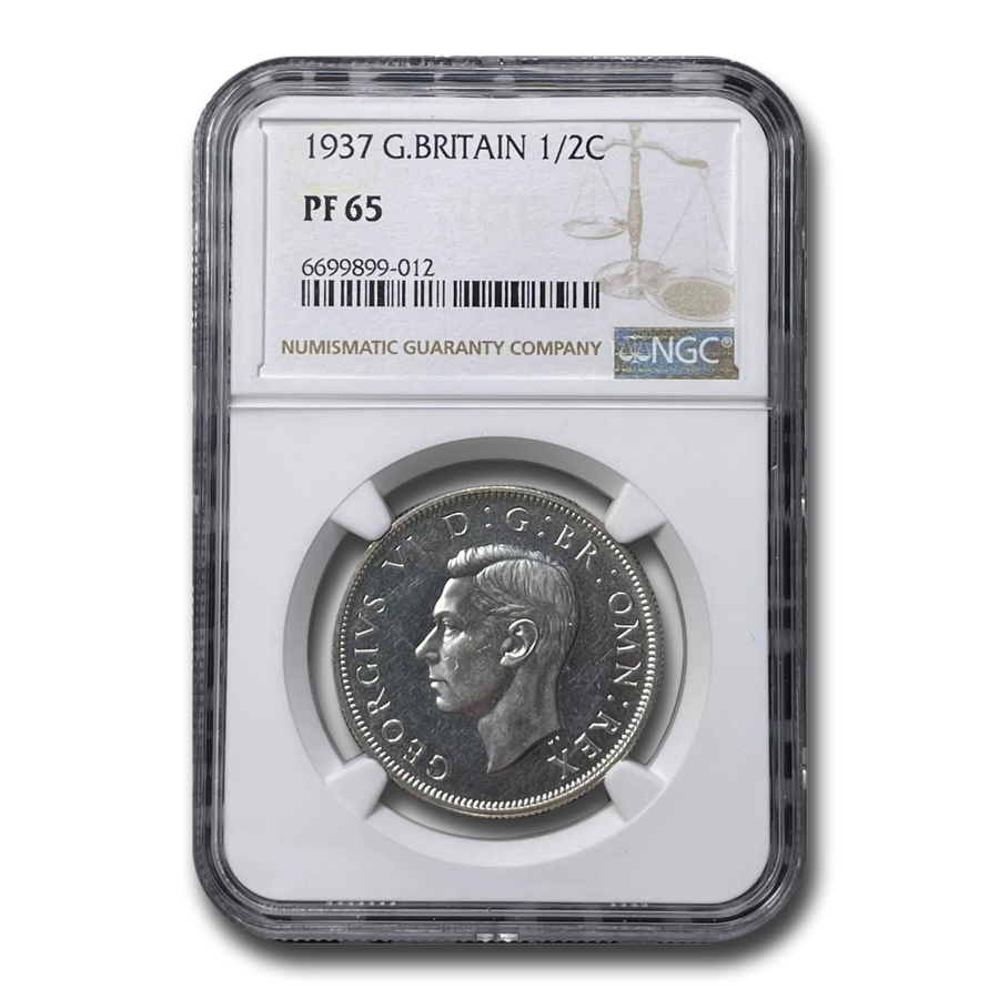 1937 Great Britain Silver Half Crown George VI PF-65 NGC