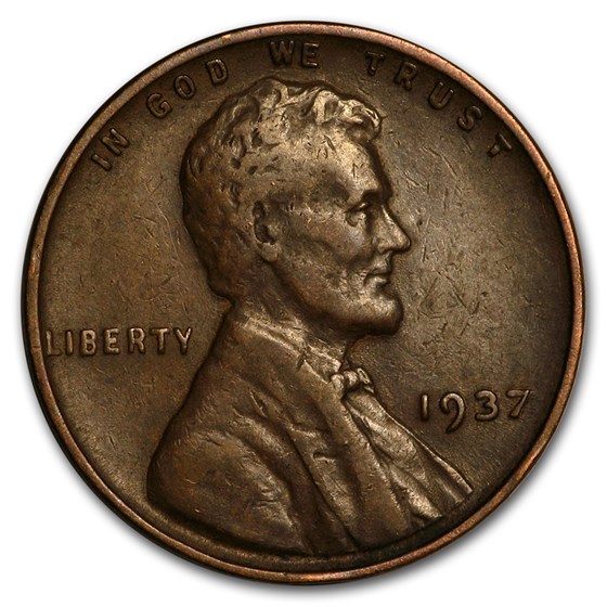 1937 Lincoln Cent Fine+ 1937 Lincoln Cent Fine+