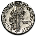 1937 Mercury Dime BU