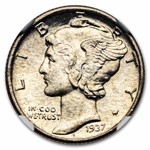 1937 Mercury Dime MS-65 NGC (FB)