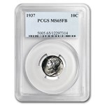 1937 Mercury Dime MS-65 PCGS (FB)