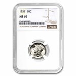 1937 Mercury Dime MS-66 NGC