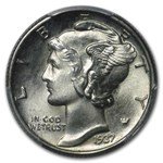 1937 Mercury Dime MS-66 PCGS (FB)