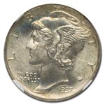 1937 Mercury Dime MS-68 NGC (FB)