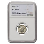 1937 Mercury Dime MS-68 NGC (FB)