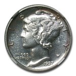 1937 Mercury Dime PF-66 NGC CAC
