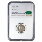 1937 Mercury Dime PF-67+ NGC CAC