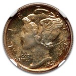 1937 Mercury Dime PF-67 NGC