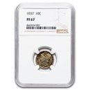 1937 Mercury Dime PF-67 NGC