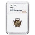 1937 Mercury Dime PF-67 NGC
