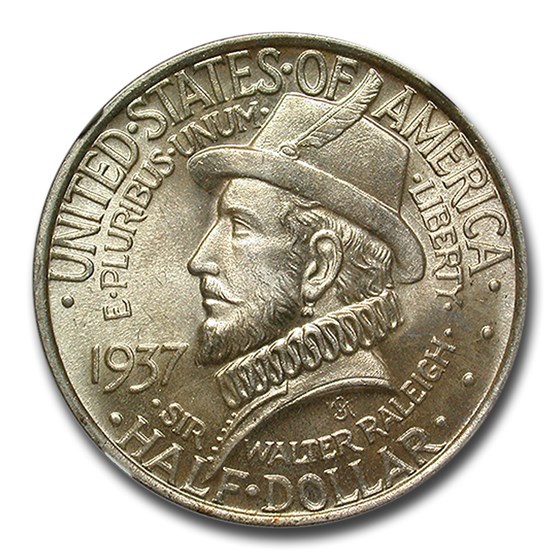 1937 Roanoke Half Dollar 350th Anniversary MS-67 NGC 1937 Roanoke Half Dollar 350th Anniversary MS-67 NGC