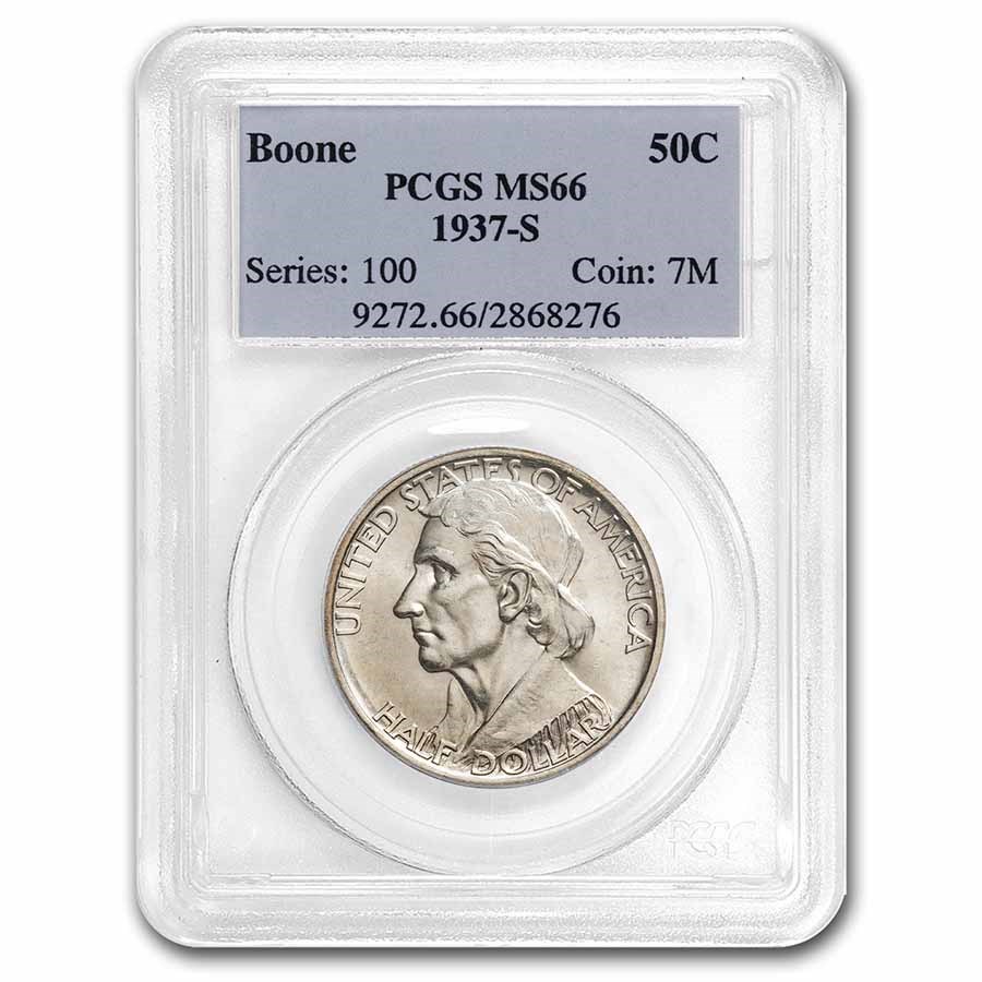 1937-S Boone Half Dollar MS-66 PCGS