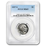 1937-S Buffalo Nickel MS-65 PCGS