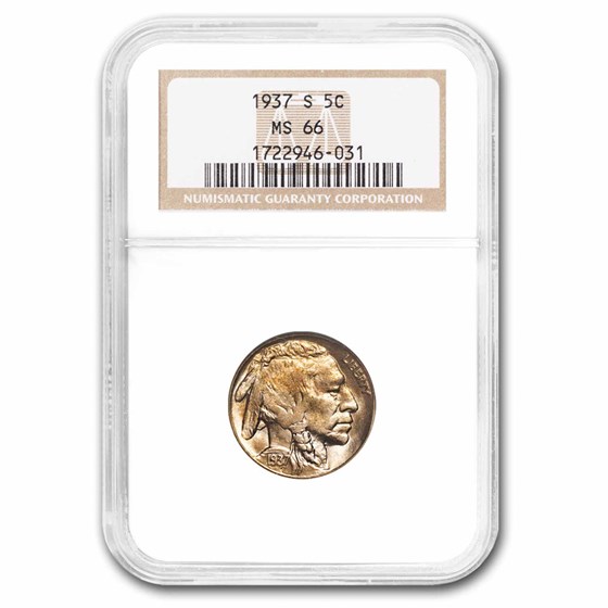 1937-S Buffalo Nickel MS-66 NGC 1937-S Buffalo Nickel MS-66 NGC
