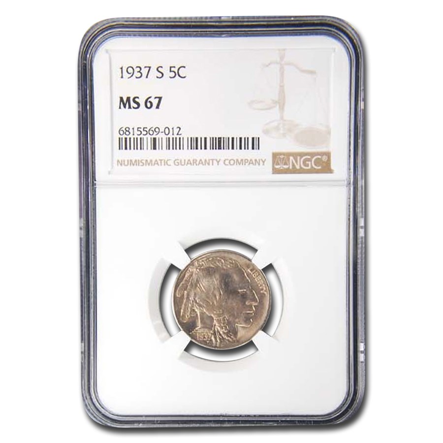 1937-S Buffalo Nickel MS-67 NGC