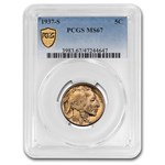 1937-S Buffalo Nickel MS-67 PCGS