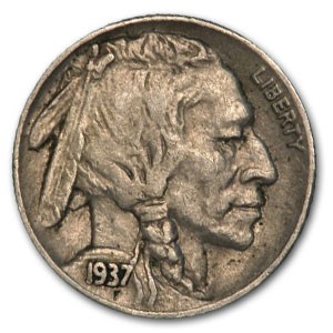 1937-S Buffalo Nickel XF
