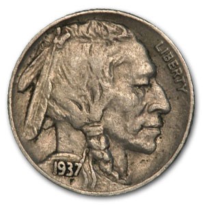 1937-S Buffalo Nickel XF 1937-S Buffalo Nickel XF