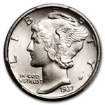 1937-S Mercury Dime MS-64 PCGS (FB)