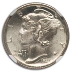 1937-S Mercury Dime MS-67 NGC (FB)