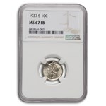 1937-S Mercury Dime MS-67 NGC (FB)