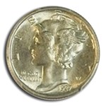 1937-S Mercury Dime MS-67 PCGS (FB)