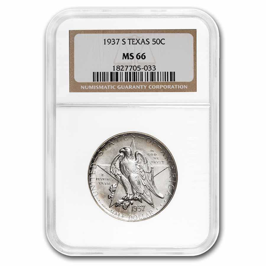 Buy 1937-S Texas Centennial Half Dollar Commem MS-66 NGC | APMEX