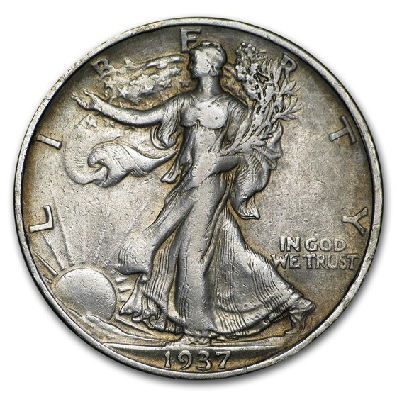 1937-S Walking Liberty Half Dollar AU 1937-S Walking Liberty Half Dollar AU
