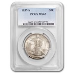 1937-S Walking Liberty Half Dollar MS-65 PCGS