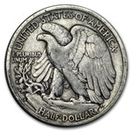 1937-S Walking Liberty Half Dollar VG/VF
