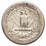 1937-S Washington Quarter 40-Coin Roll Avg Circ