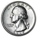 1937-S Washington Quarter AU