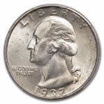 1937-S Washington Quarter MS-64 PCGS