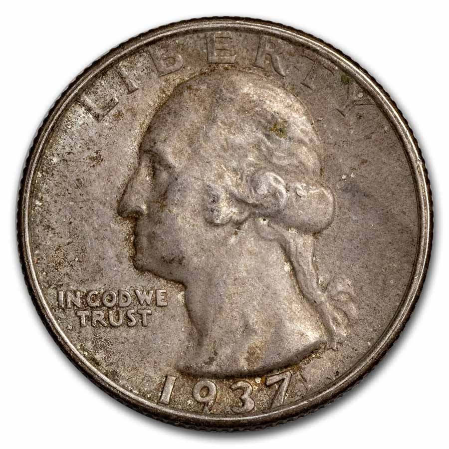 1937-S Washington Quarter XF