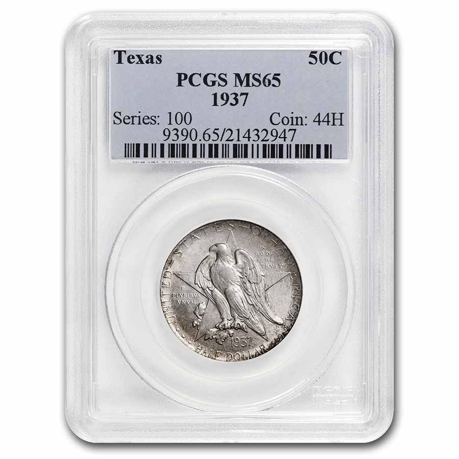 1937 Texas Centennial Commemorative Half Dollar MS-65 PCGS
